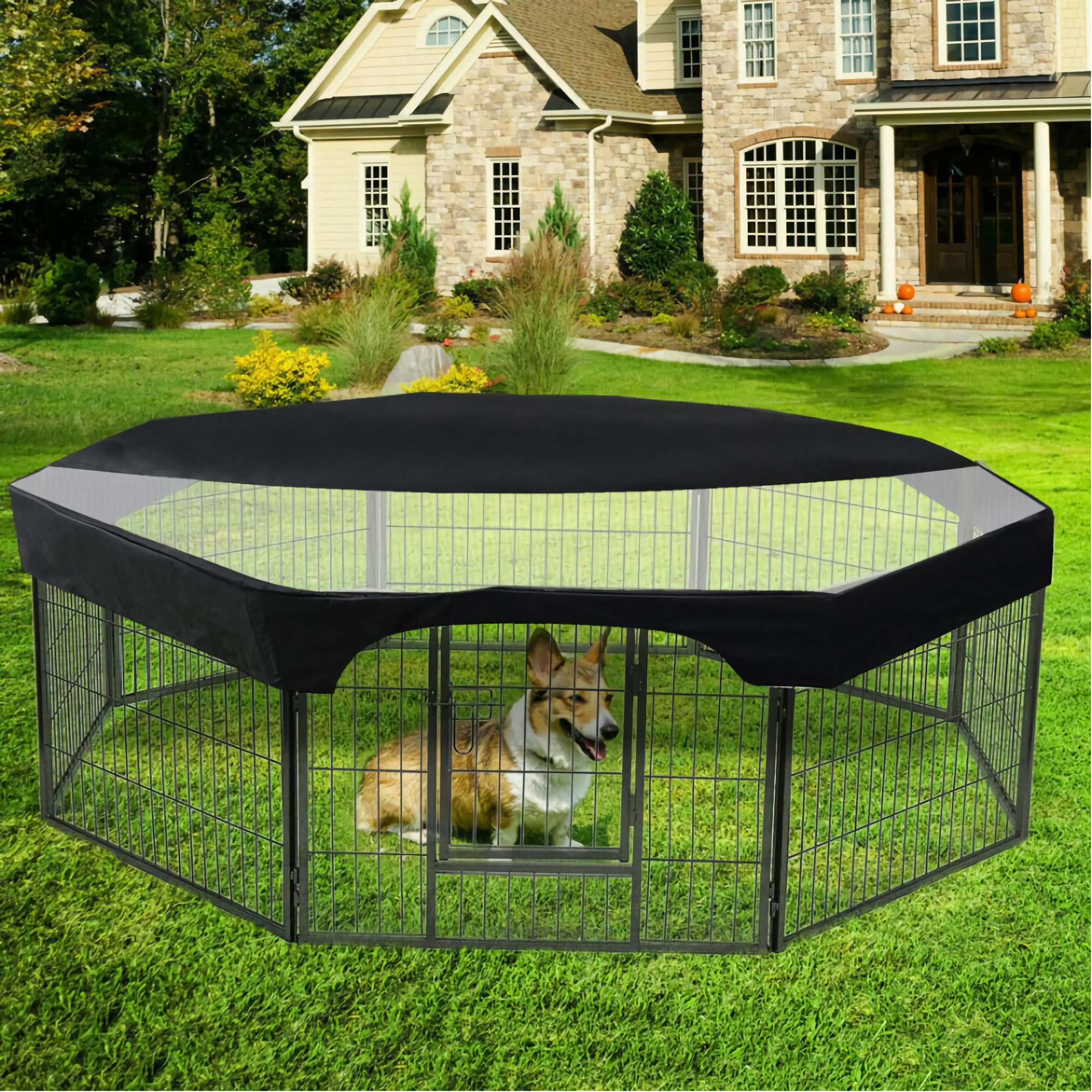 covered pet playpen