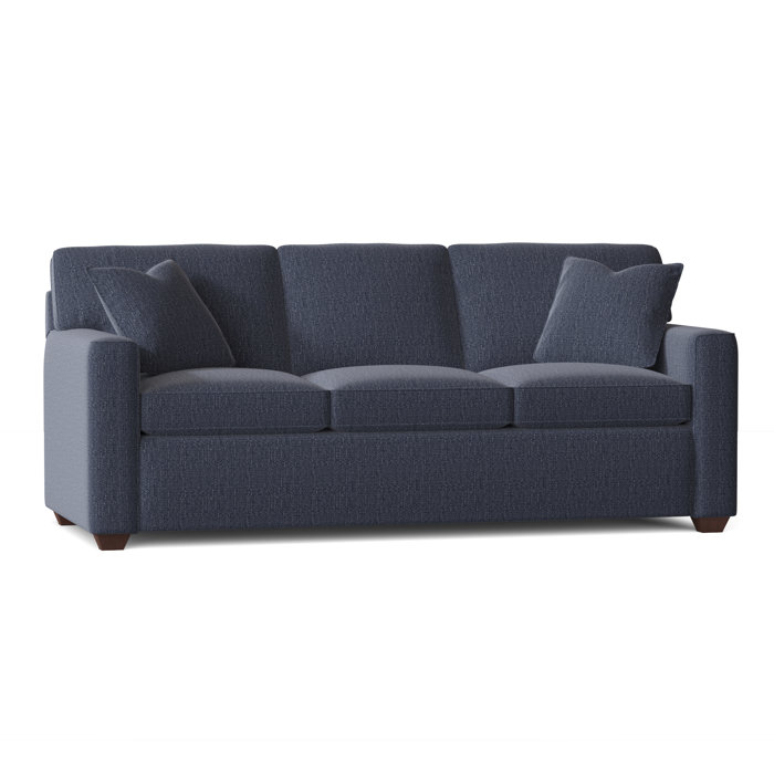 Ebern Designs Lesley 87" Square Arm Sofa Bed with Reversible Cushions