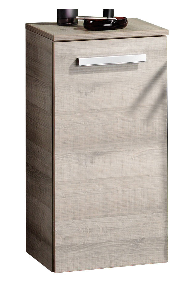 Fackelmann O Vero Hanging Cupboard Bathroom Furniture Cabinet 35 cm Wide Grey Made in Germany 