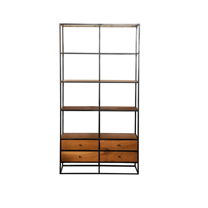 Joss and Main Robidoux 74" H x 40" W Metal Standard Bookcase