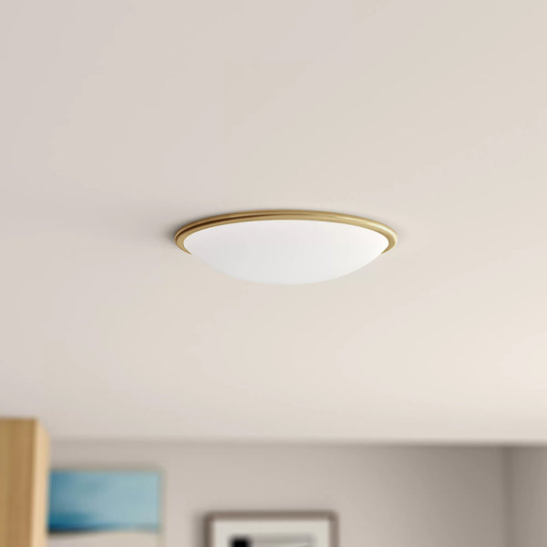 Abdullah 1 - Light 12'' Simple Bowl LED Flush Mount