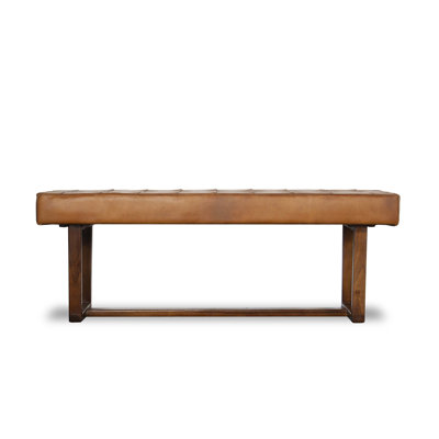 Isla Genuine Leather Bench by Joss and Main