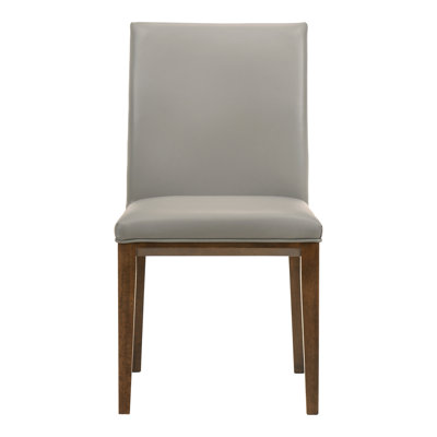 Arden Leather Upholstered Side Chair by Joss and Main