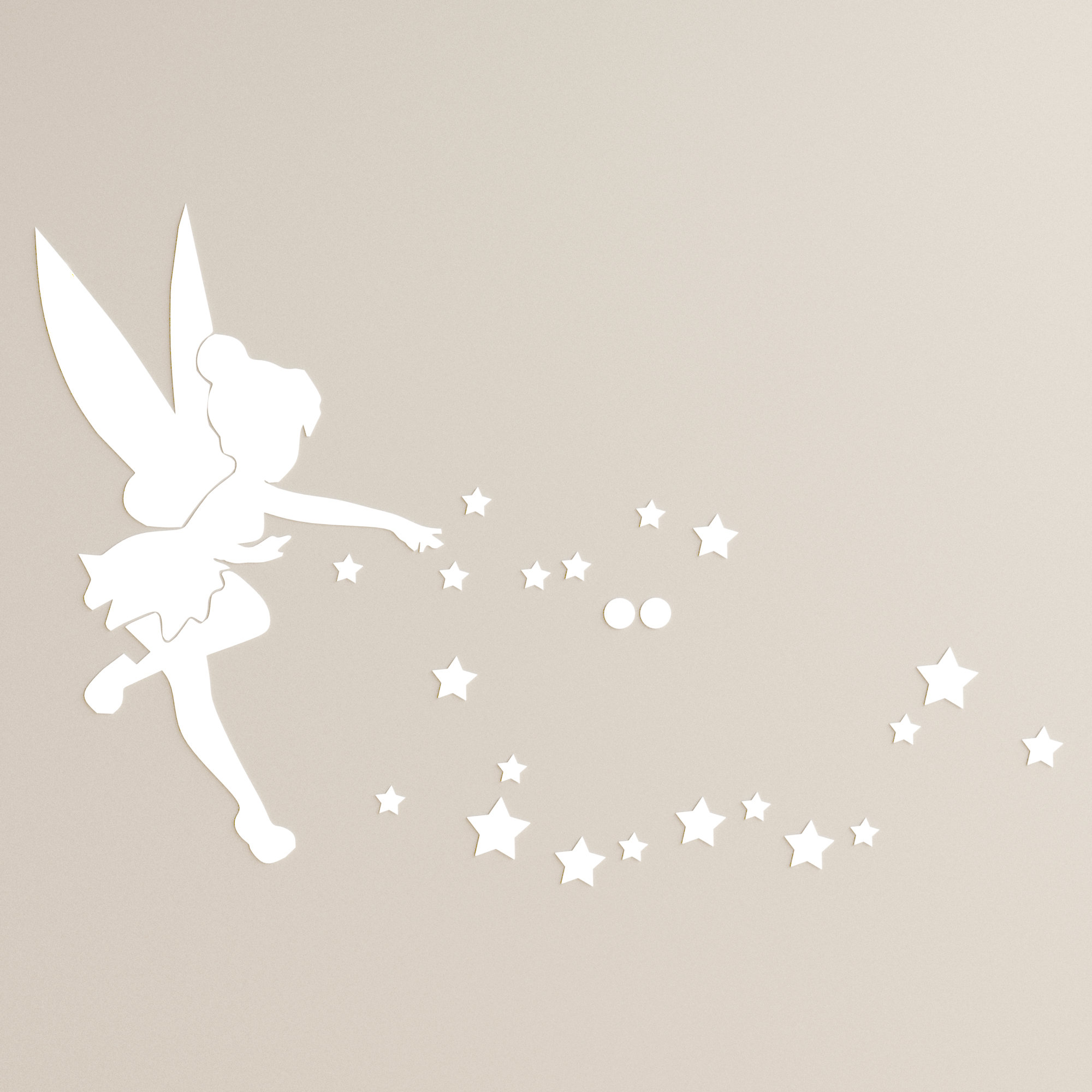 Fairy dust and cuddles wall stickerFairy princess themeStickerscape 