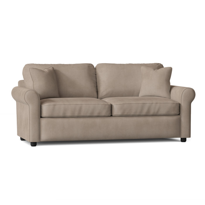 Lark Manor Antoinette 82" Rolled Arm Sofa Bed Slipcovered