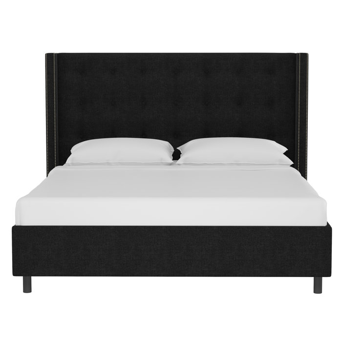 Joss and Main Harrell Tufted Upholstered Low Profile Platform Bed