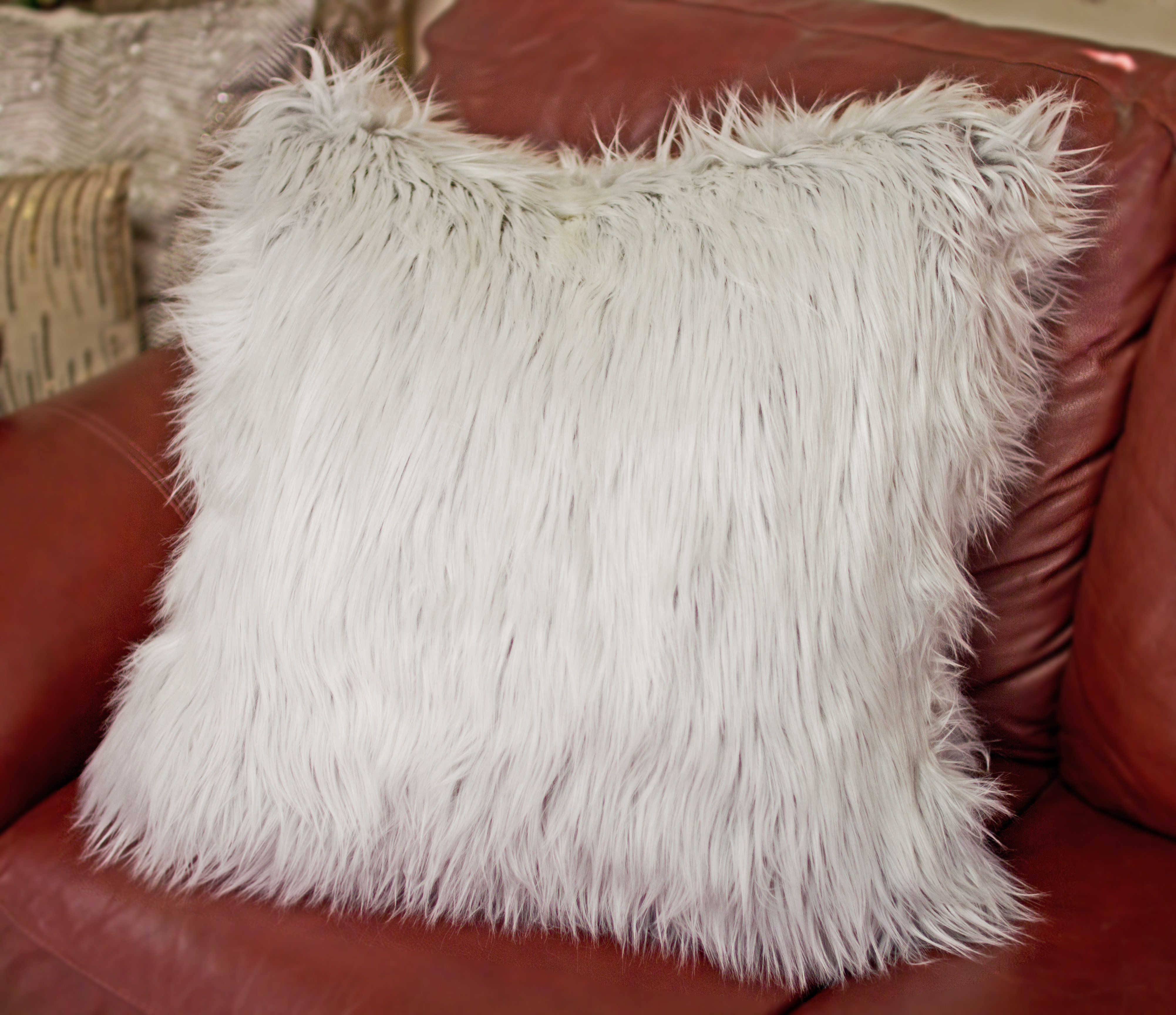 pillows fur