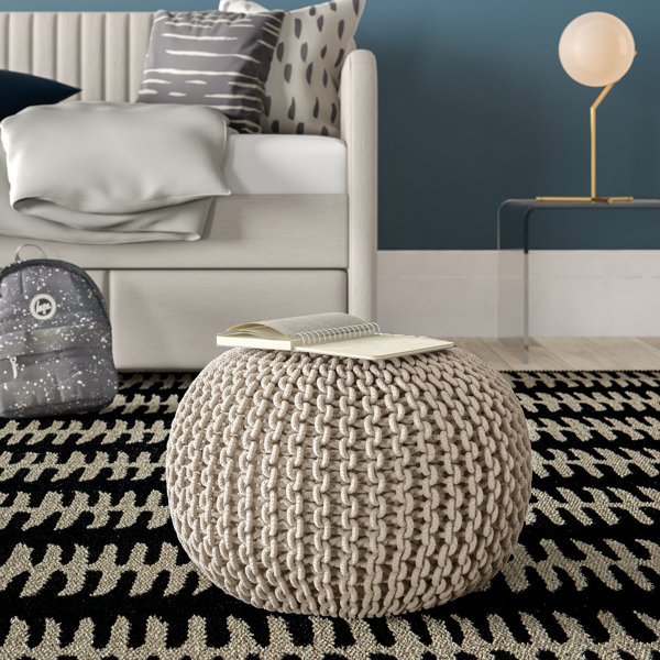 round pouf pillow