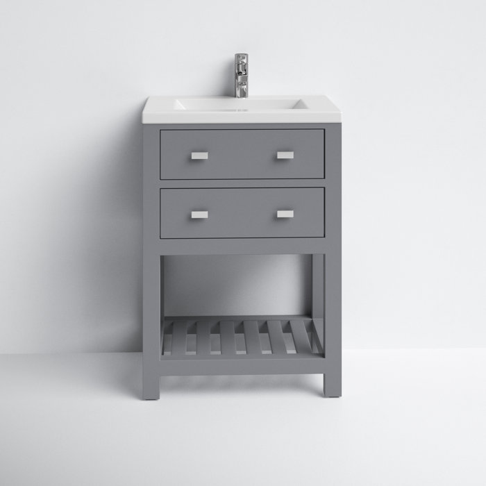 Joss and Main Knighten Modern 24" Single Bathroom Vanity Set