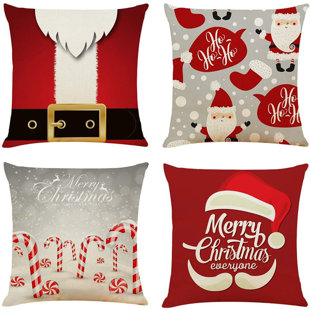 christmas throw pillow set