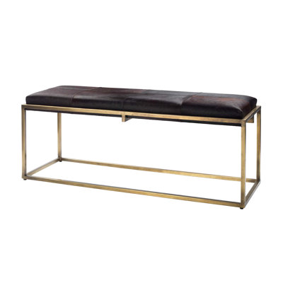 Danielle Genuine Leather Bench by Joss and Main