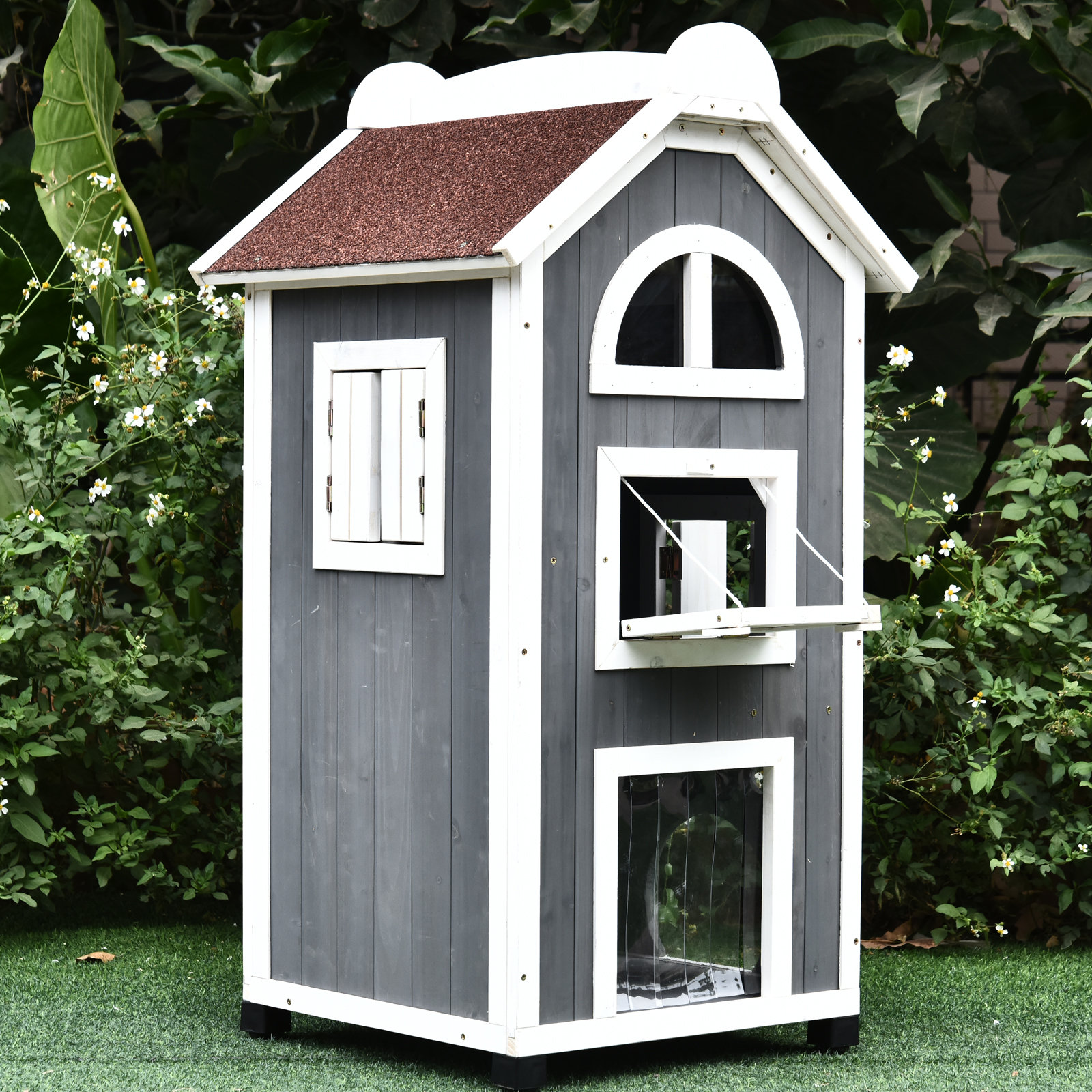 outdoor cat playhouse