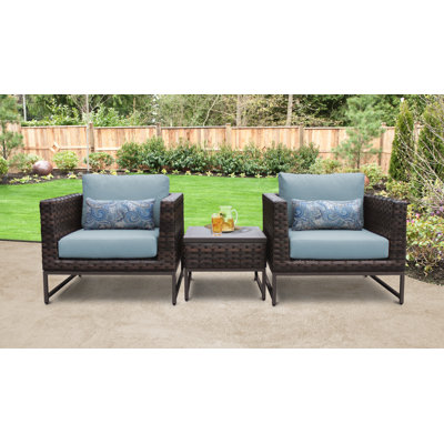 3 Piece Seating Group with Cushions by Joss and Main