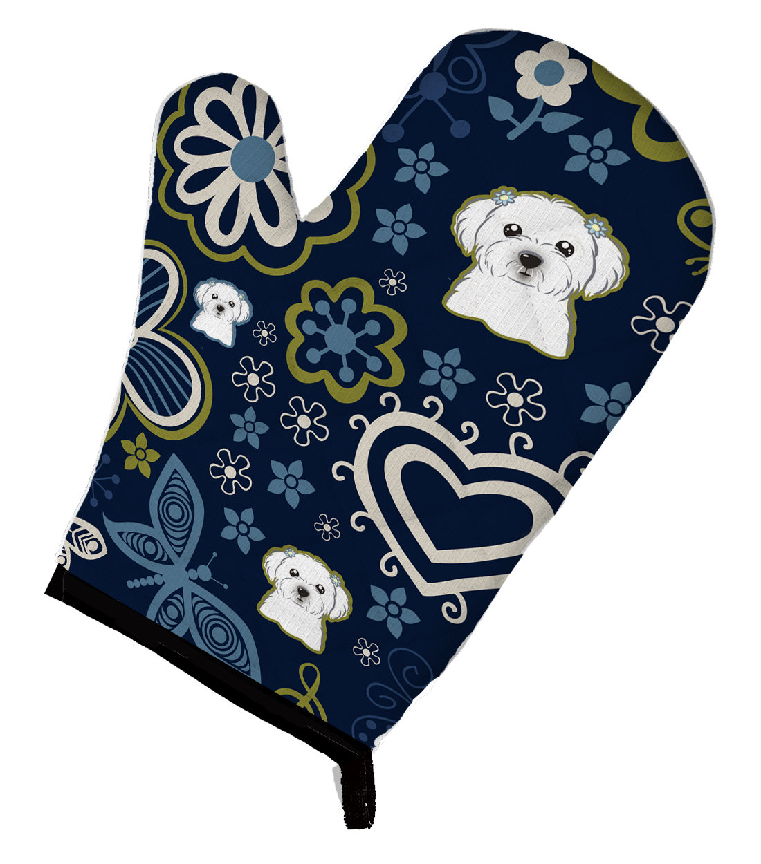 Carolines Treasures 7104OVMT Maltese Momma and Puppy Oven Mitt 12 by 8.5 Multicolor 