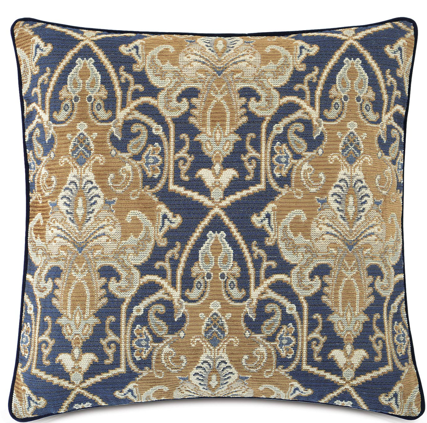ochre throw pillows