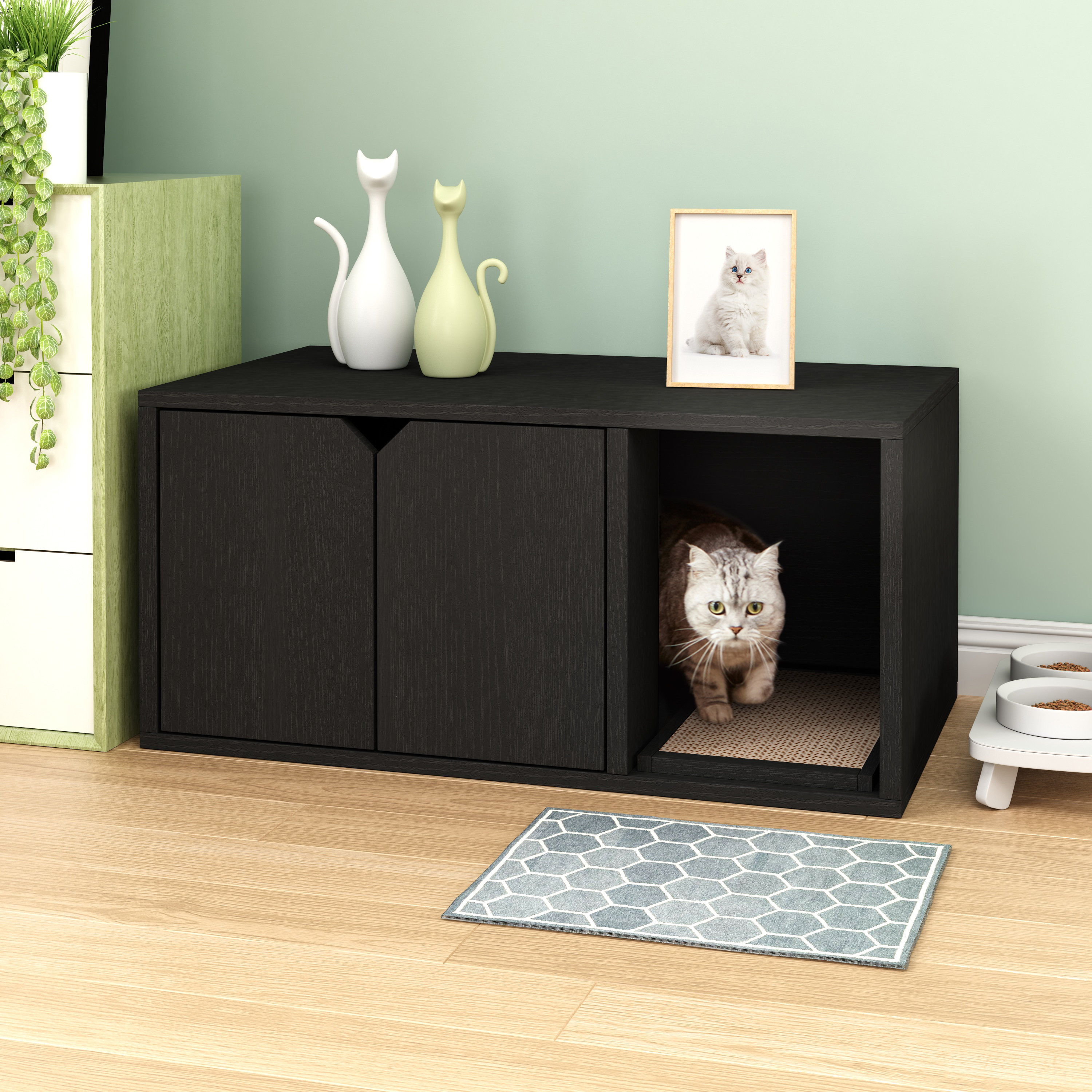 black litter box