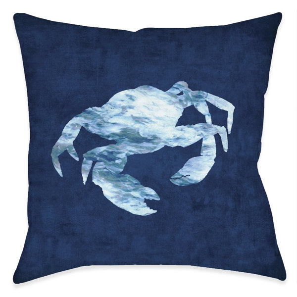 blue crab pillow