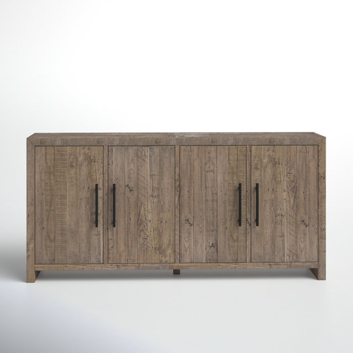 Joss and Main Dennison 79" Wide Pine Wood Sideboard