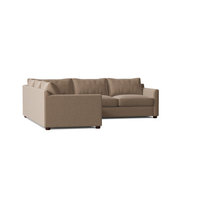 Cecelia 95" Wide Corner Sectional by Wayfair Custom Upholstery