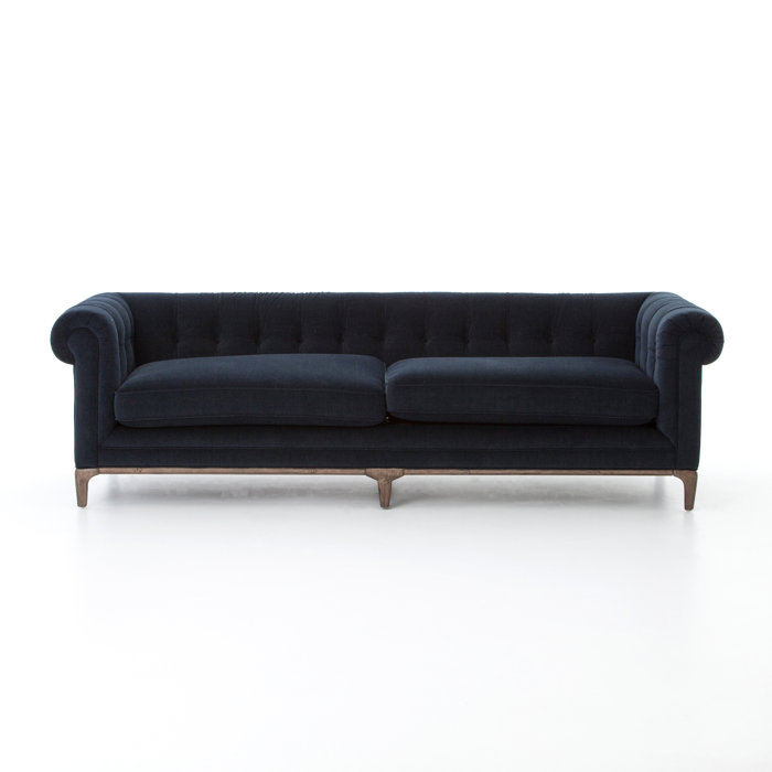 Joss and Main Norah 95.25" Rolled Arm Chesterfield Sofa