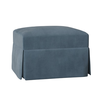 Lucia Slipcovered Ottoman by Wayfair Custom Upholstery