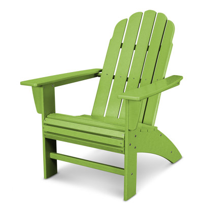 Vineyard Curveback Resin Adirondack Chair by POLYWOOD