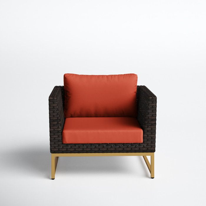 Joss and Main Patio Chair with Cushions