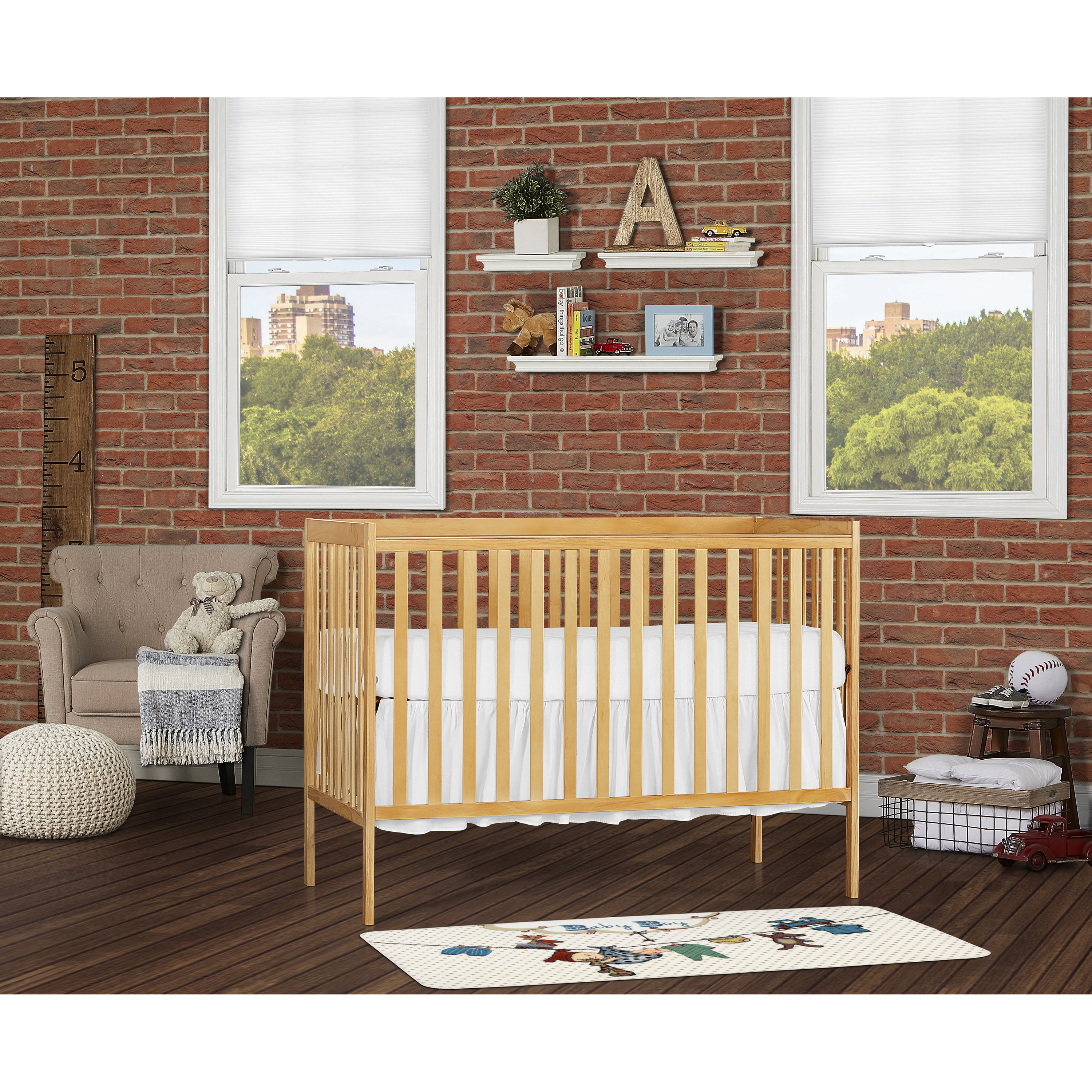 simple wood crib
