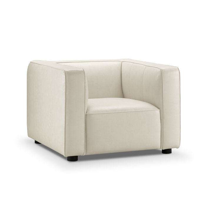 Joss and Main Sorrentino 106.68Cm Wide Top Grain Leather Armchair