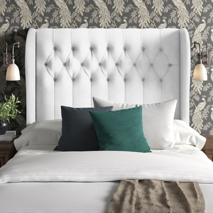 Joss and Main Laura Upholstered Wingback Headboard