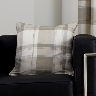 checked cushions and throws