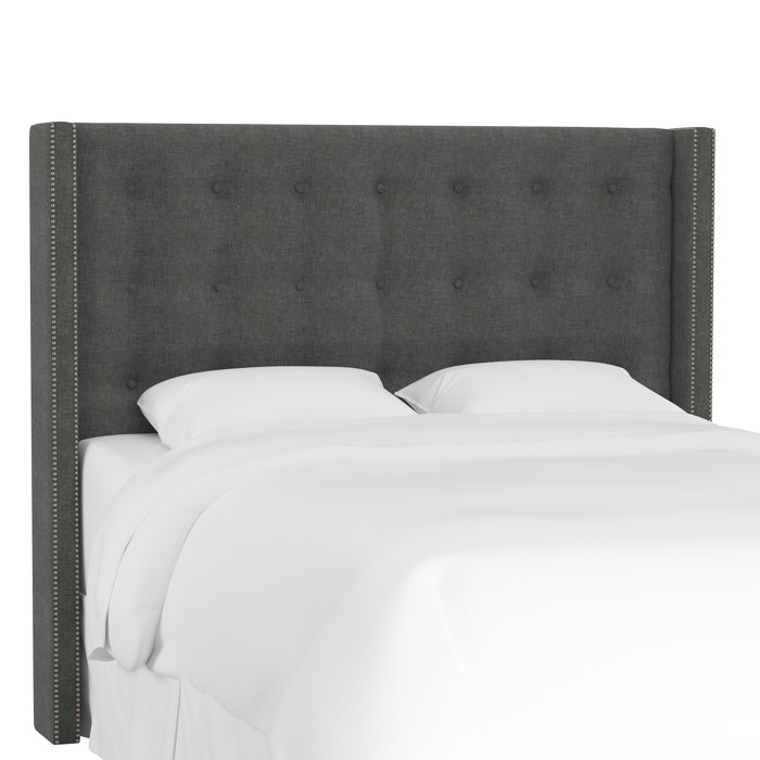 Joss and Main Harriett Upholstered Wingback Headboard