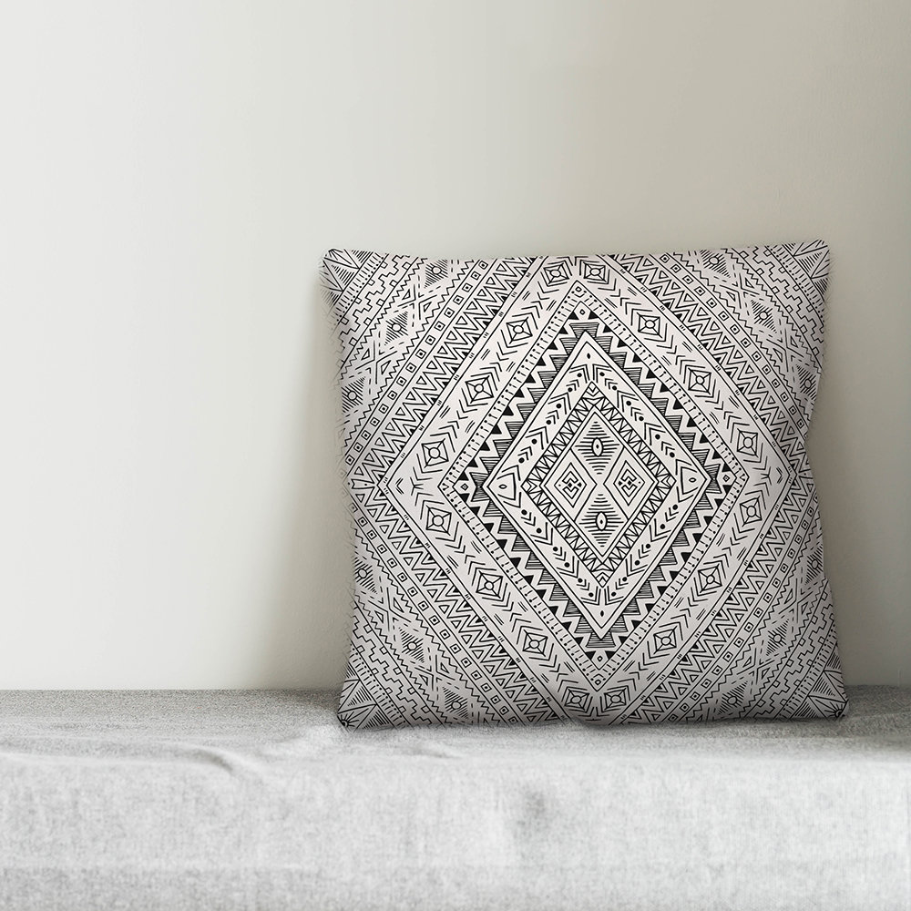 aztec throw pillow