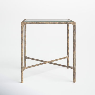 Shaw Glass End Table by Joss and Main