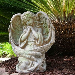 earlene old world guardian angel statue