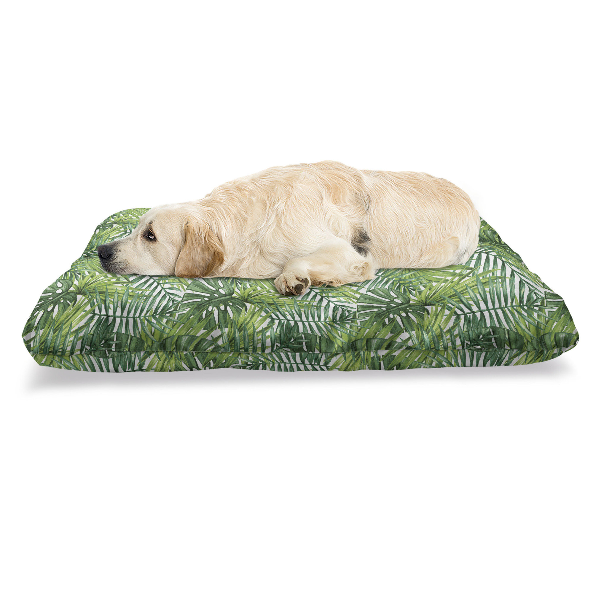dark green dog bed