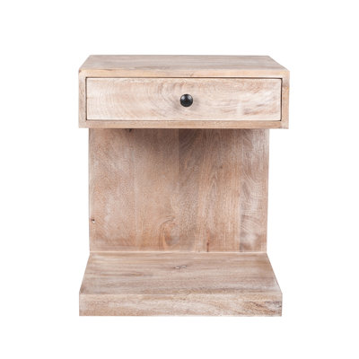 Deborah 1 - Drawer Solid Wood Nightstand by Joss and Main