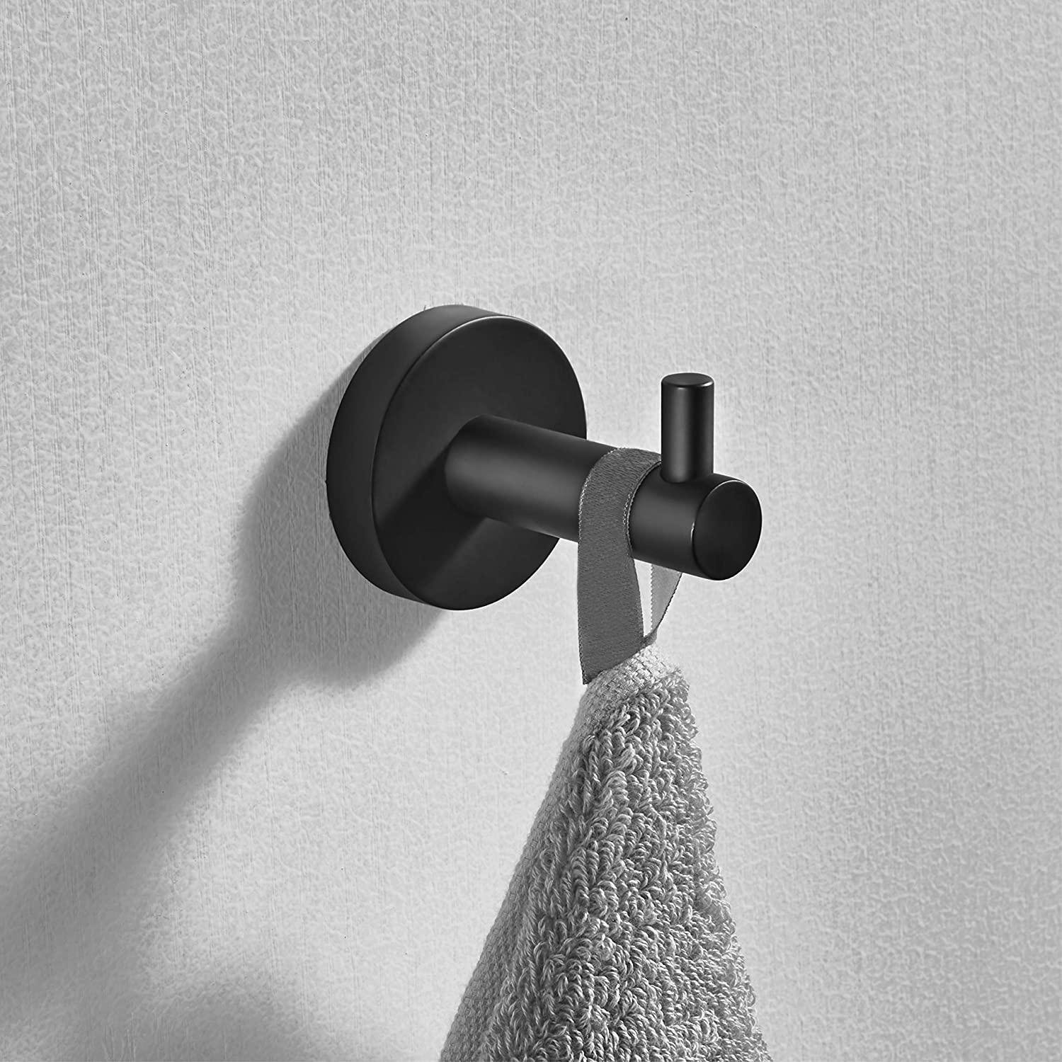 Bathroom Wall Mount Single Hat Coat and Robe Hook Towel Hanger Holder LP 