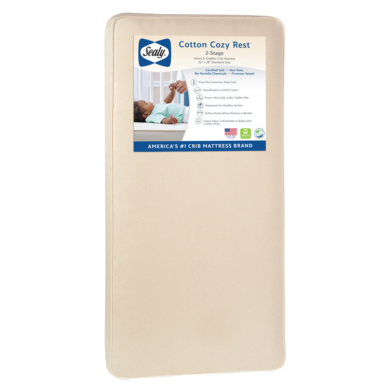 regular crib mattress size