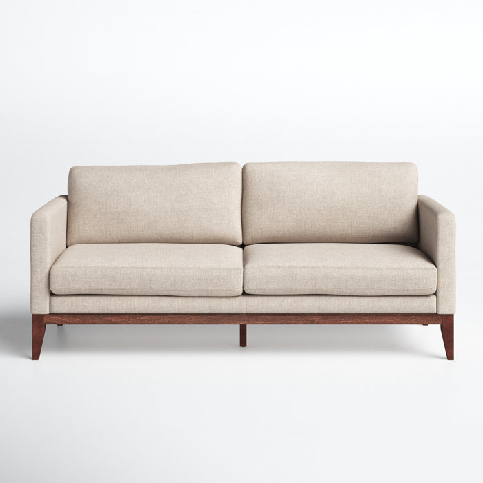 Joss and Main Rowland 76.75" Linen Square Arm Sofa