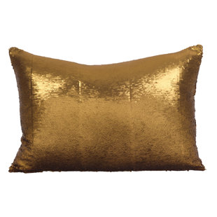 mermaid sequin throw pillow