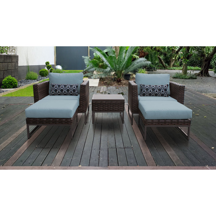 Joss and Main Nauvoo 5 Piece Seating Group with Cushions