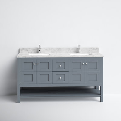 Rebeca 61" Double Bathroom Vanity Set by Joss and Main