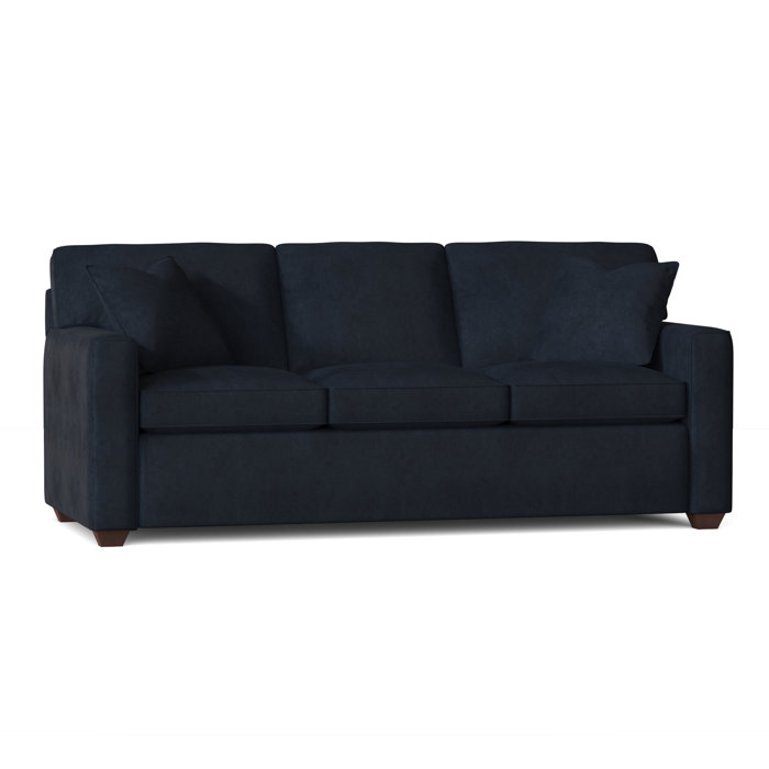 Ebern Designs Lesley 87" Square Arm Sofa Bed with Reversible Cushions