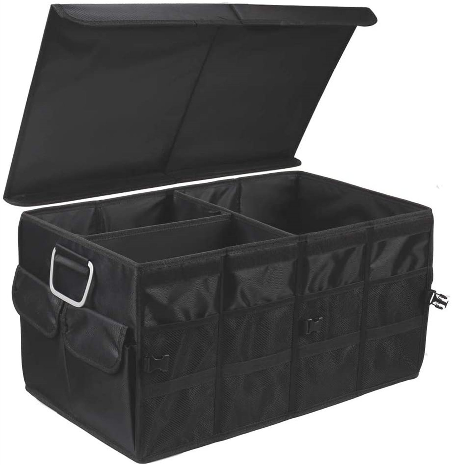 Waterproof Leather Car Trunk Storage Box High-quality Organizer with Partition