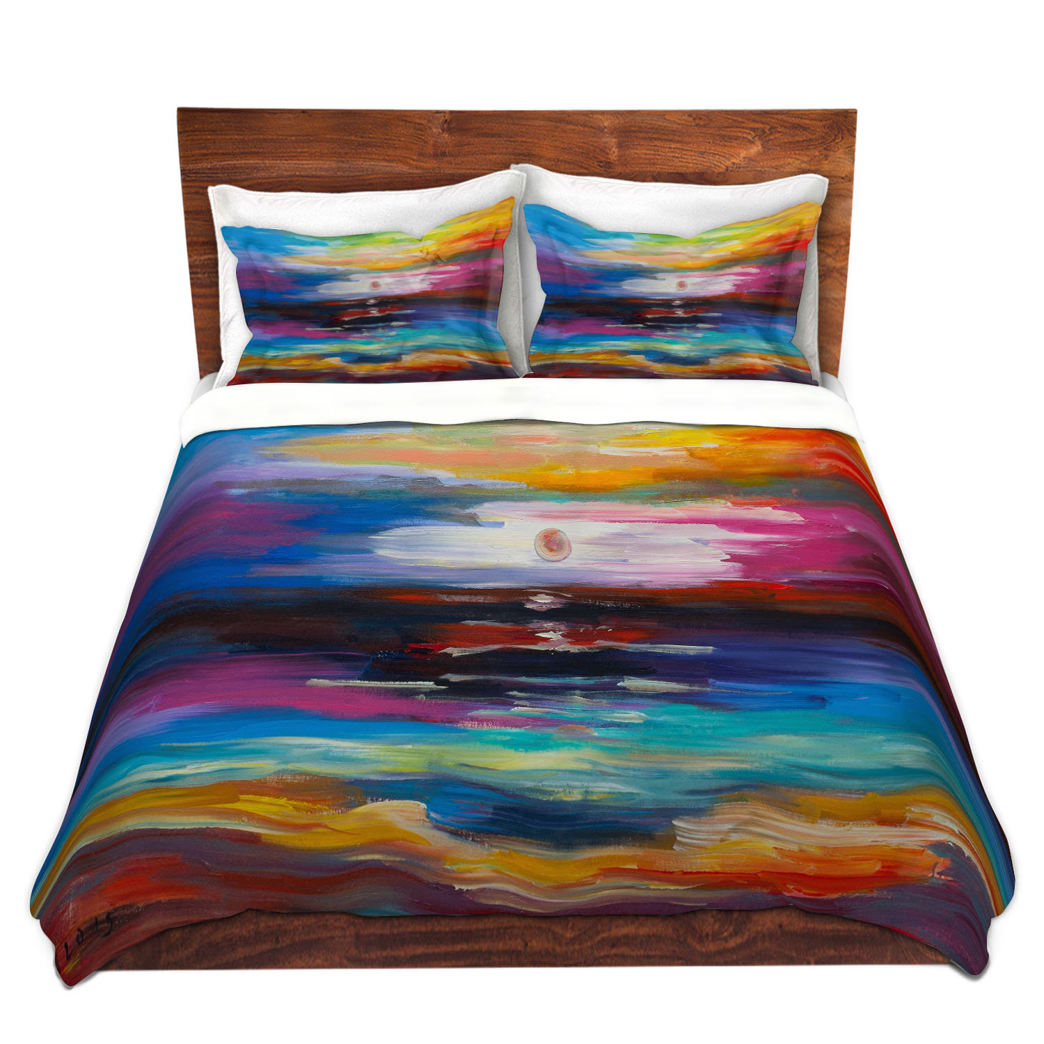 Rainbow Colors Twin Size Decorative 2 Piece Bedding Set with 1 Pillow Sham Abstract Nature Fantasy Spring Floral Rainbow Stars Flowers Cheerful Fun Design Ambesonne Abstract Duvet Cover Set 