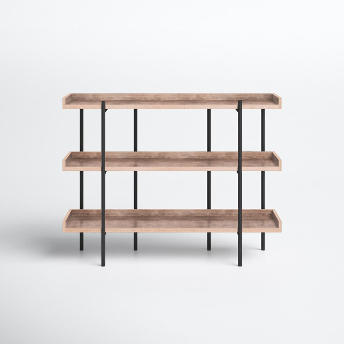 Joss and Main Rylan 36.25" H x 47.25" W Metal Etagere Bookcase