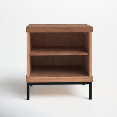 Solid Wood Nightstand in Brown by Joss and Main