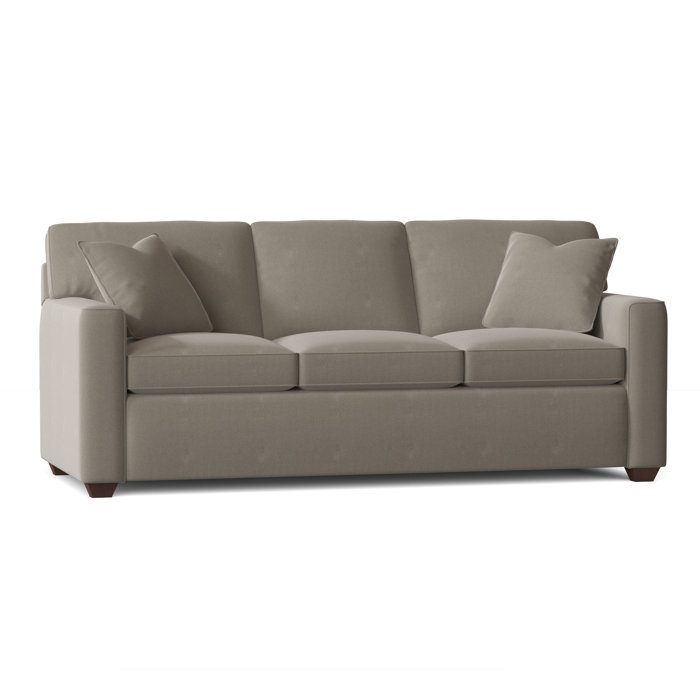 Ebern Designs Lesley 87" Square Arm Sofa Bed with Reversible Cushions