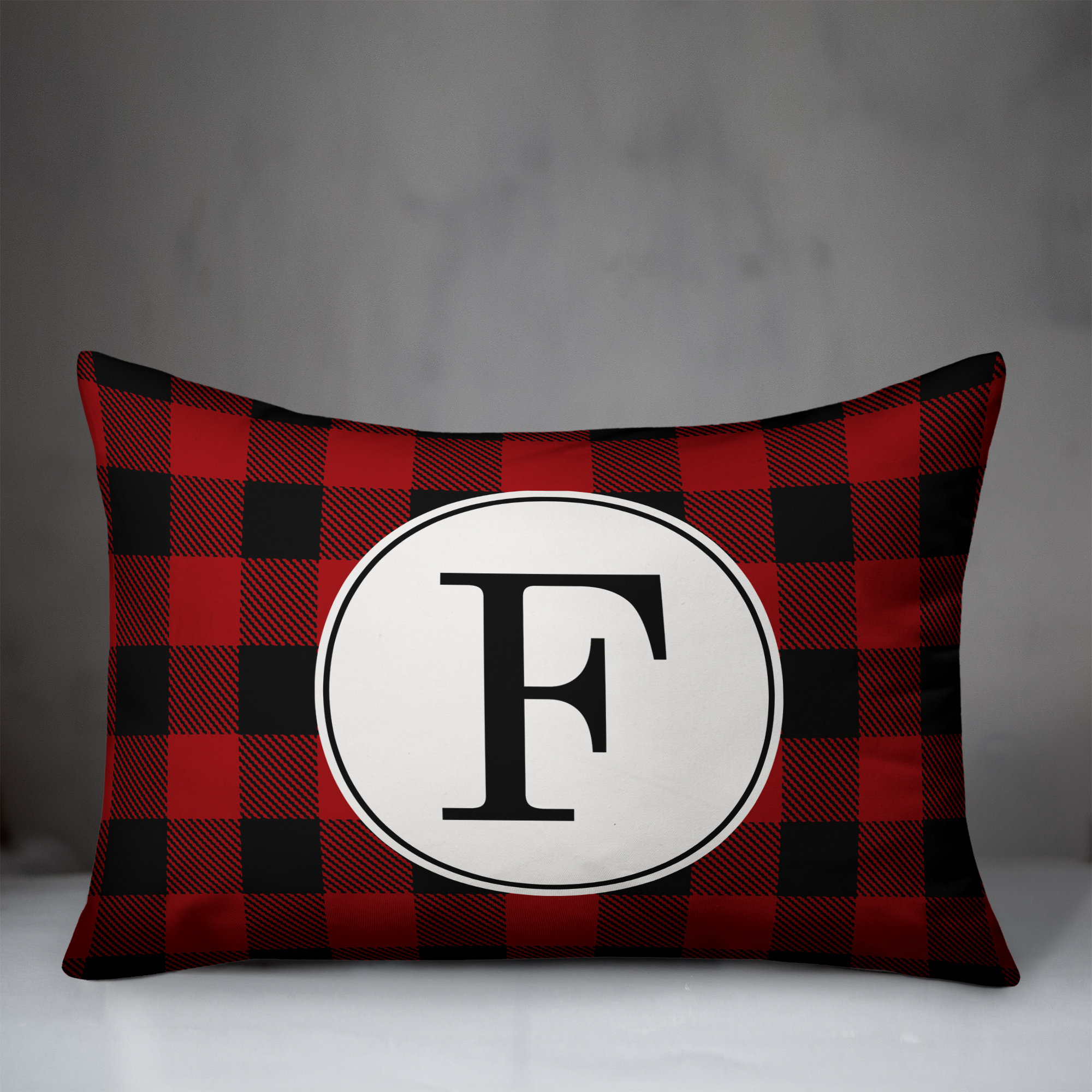 monogram lumbar pillow